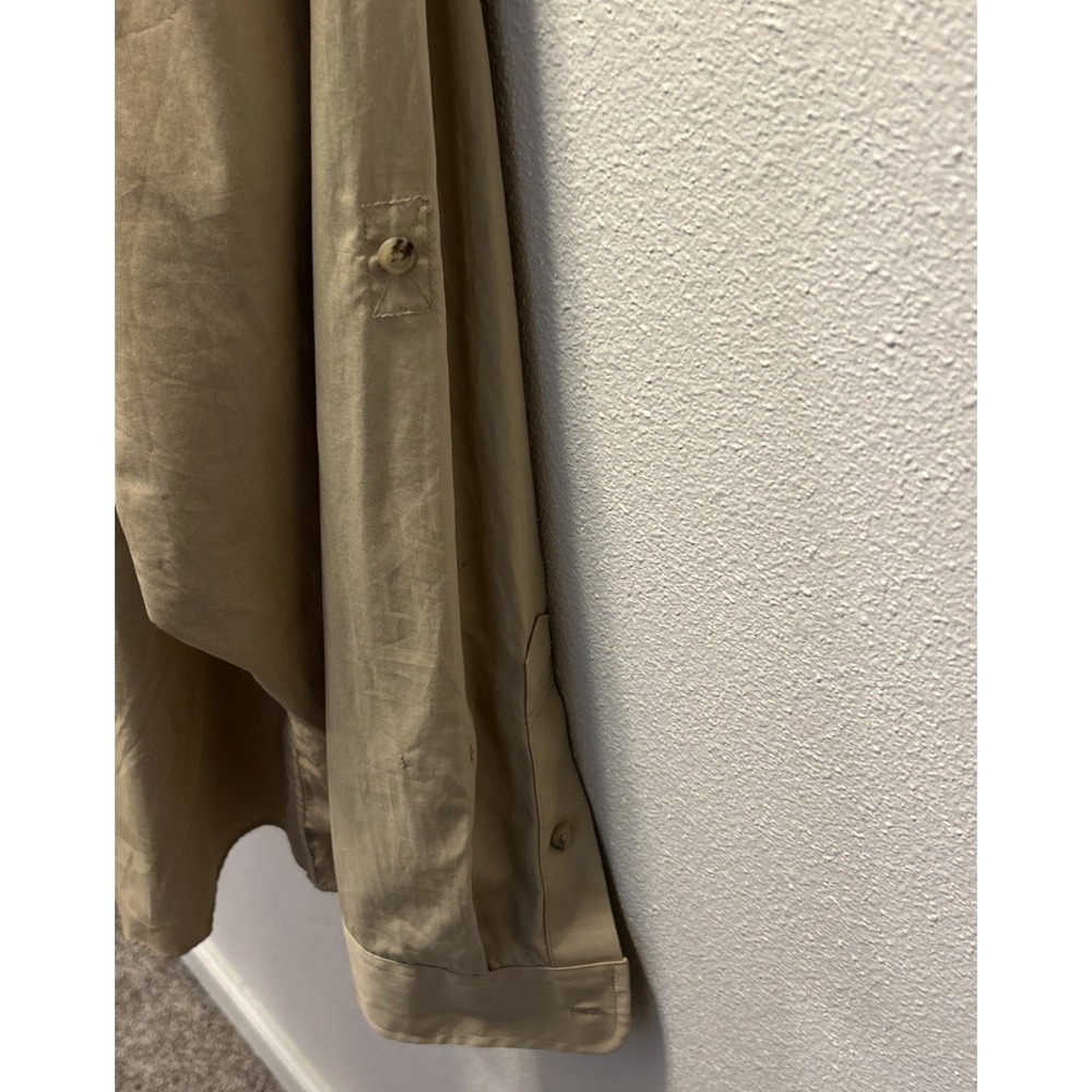 Midway USA Casual Shirt‎ Mens  XXL Khaki  Vented Button Up Long Sleeve Shooting - Picture 2 of 4